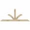 Ekena Millwork Richland Rough Sawn Timber Gable Bracket, Douglas Fir, 72"W x 30"H x 4"D x 4"F, 10/12 Pitch GBW072X30X0404RIC00RDF - alternate 1